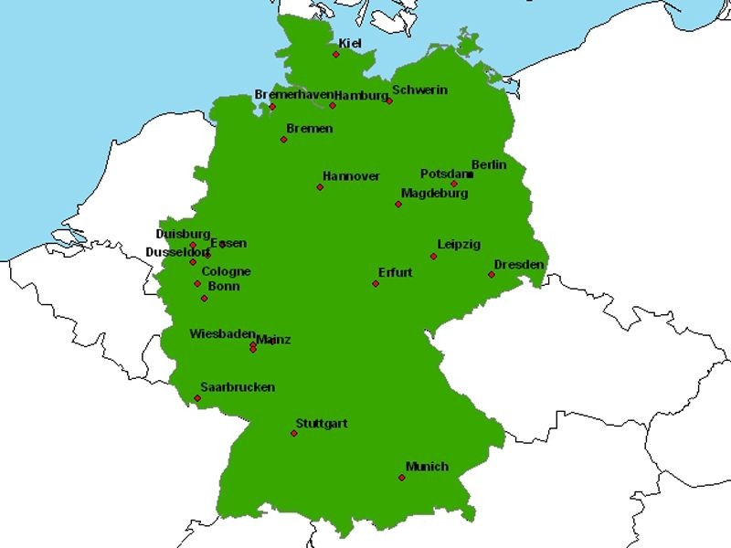 Haut 68 Imagen Carte Allemagne Fr Thptnganamst Edu Vn