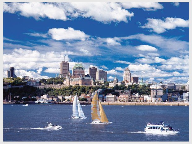 Fleuve Saint-Laurent devant Québec