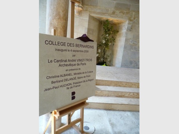 Plaque d'inauguration