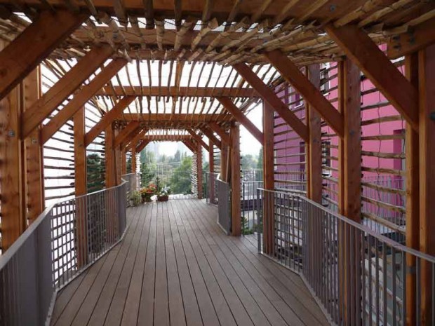 Passerelle en bois