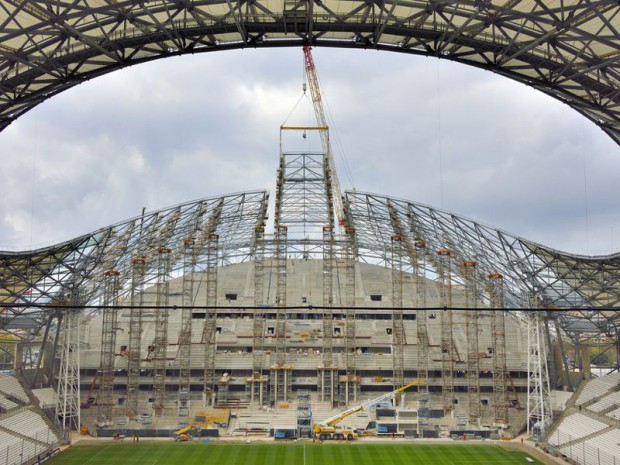 Inauguration du nouveau Vélodrome à Marseille