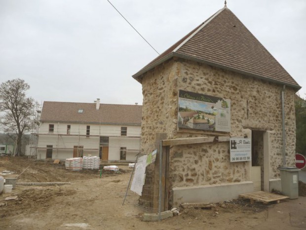 Loges en Josas - chantier béton de chanvre