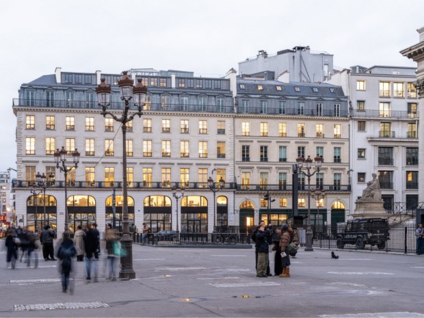 Bâtiments historiques réhabilités, place de la Bourse, Paris