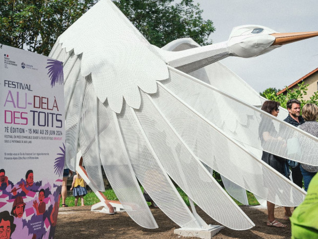 Sculpture Animal Totem, festival Au-delà des toits