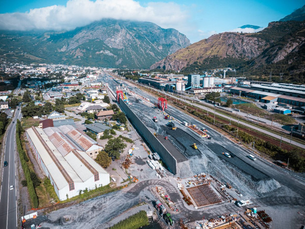 Chantier interconnexion Lyon-Turin, saint-jean-de-maurienne