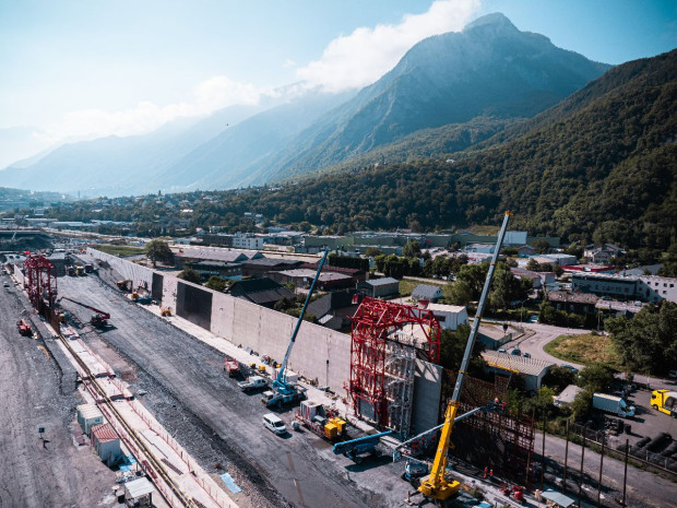 Chantier interconnexion Lyon-Turin, saint-jean-de-maurienne