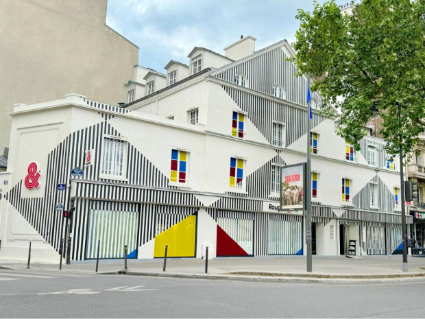 Rougier&Plé Daniel Buren magasin Paris façade