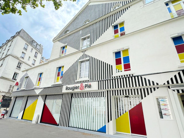 Rougier&Plé Daniel Buren magasin Paris façade