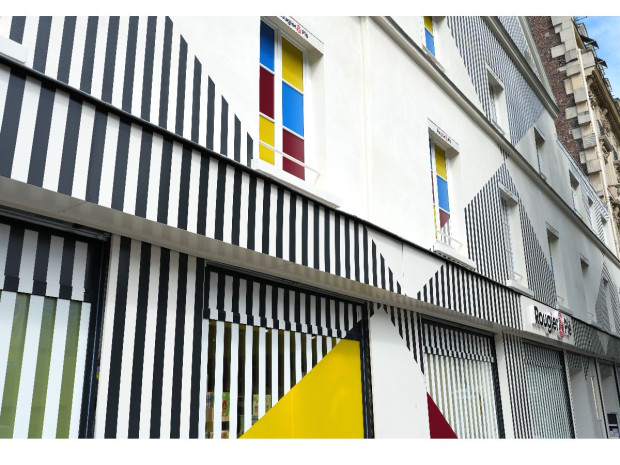 Rougier&Plé Daniel Buren magasin Paris façade