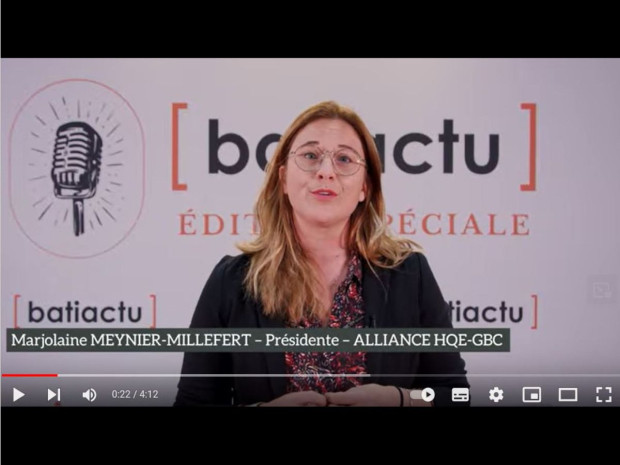 Marjolaine Meynier-Millefert - Présidente Alliance HQE-GBC