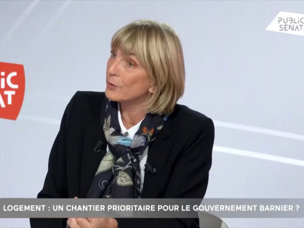 Valérie Létard, ministre du Logement, sur Public Sénat le 15 octobre 2024.