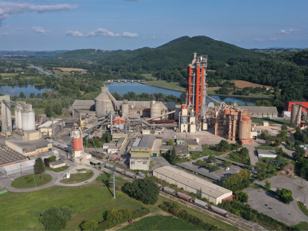 Lafarge cimenterie de Martres-Tolosane en région Occitanie