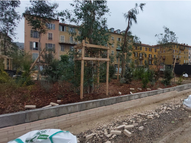 Chantier promenade du Paillon, Nice