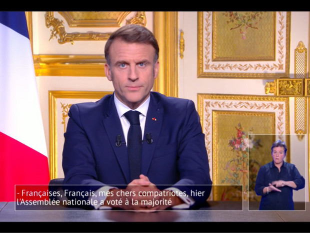 Emmanuel Macron, le 5 décembre 2024