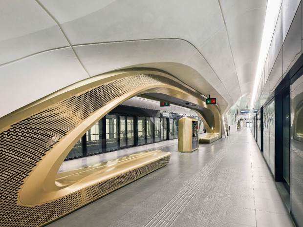 Zaha Hadid Architects station métro King Abdullah Financial District Arabie Saoudite