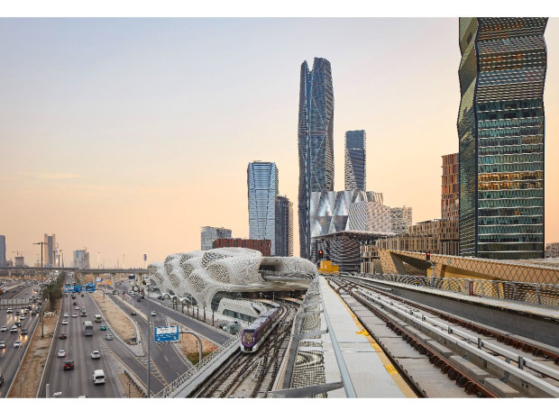 Zaha Hadid Architects station métro King Abdullah Financial District Arabie Saoudite