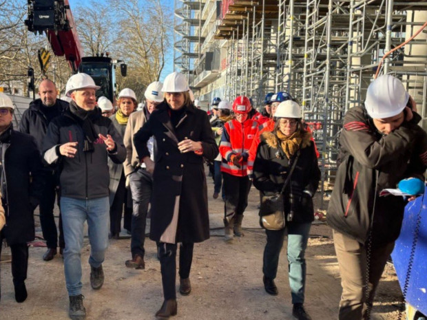 Valérie Létard en visite à Nancy sur le plateau de la Haye 