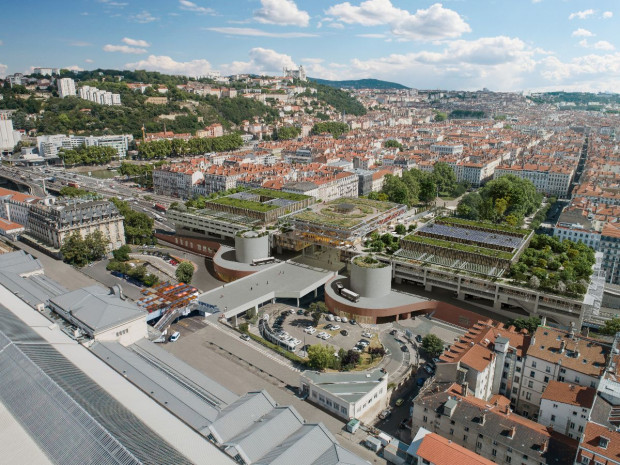 Vue aérienne du CELP après rénovation