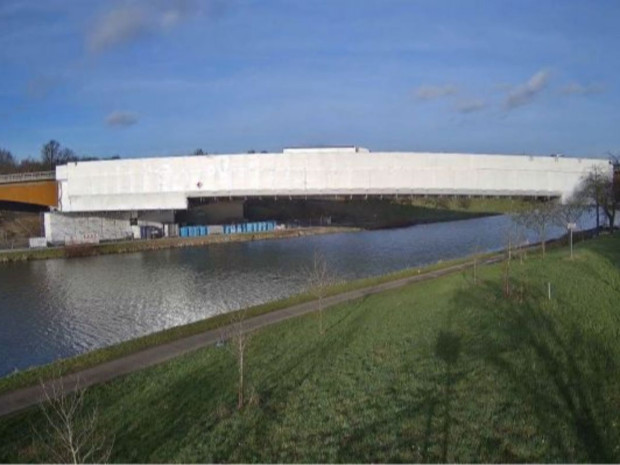 Pont de La Louvière, sur l'E42, en Belgique