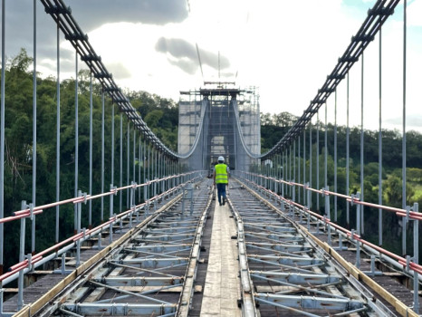 Pont suspendu de la Rivière de l\'Est La Réunion