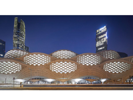 Zaha Hadid Architects station métro King Abdullah Financial District Arabie Saoudite